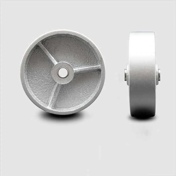 SCC - 4" Semi Steel Cast Iron Wheel Only - 3/8" Bore - 350 lbs Capacity